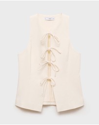M.N.G - Ana Linen-Blend Top