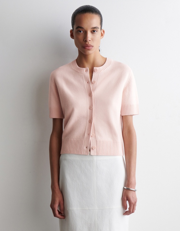 COS - Merino Wool Short-Sleeved Cardigan