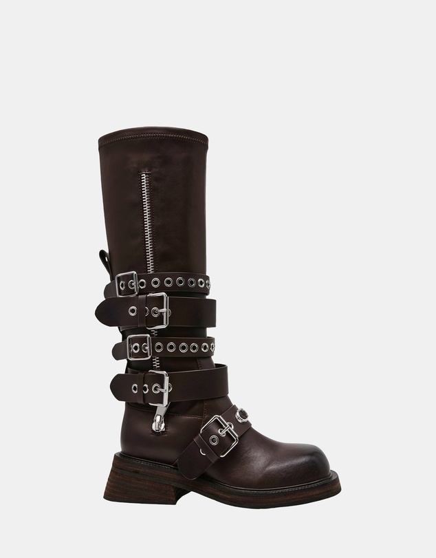 Steve Madden - Kannonball Brown Leather Boots