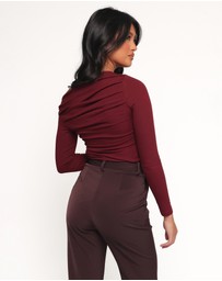 Petal & Pup - Cer Knit Top - Cherry Chocolate