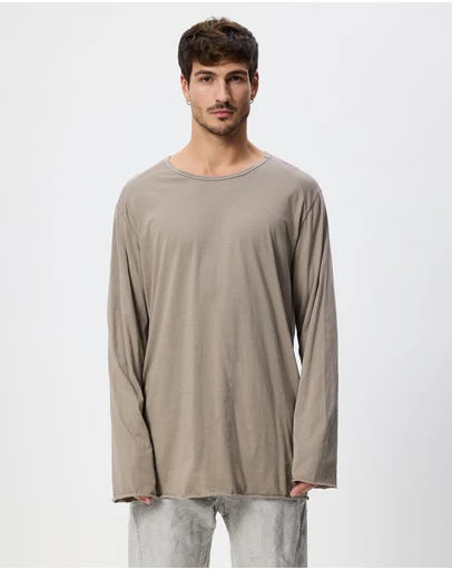 Surrounded By Ghosts - Stannite Relaxed Cotton Long T-Shirt