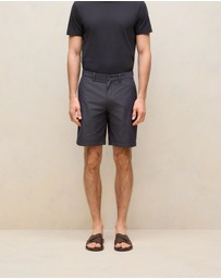 Trenery - Yarn Dyed Cotton Stripe Short in Navy