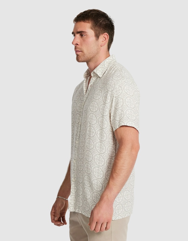 Tarocash - Bayan Textured Geo Shirt