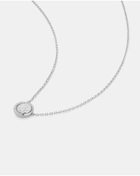 Ania Haie - Silver Reversible Pave Moon Evil-Eye Necklace
