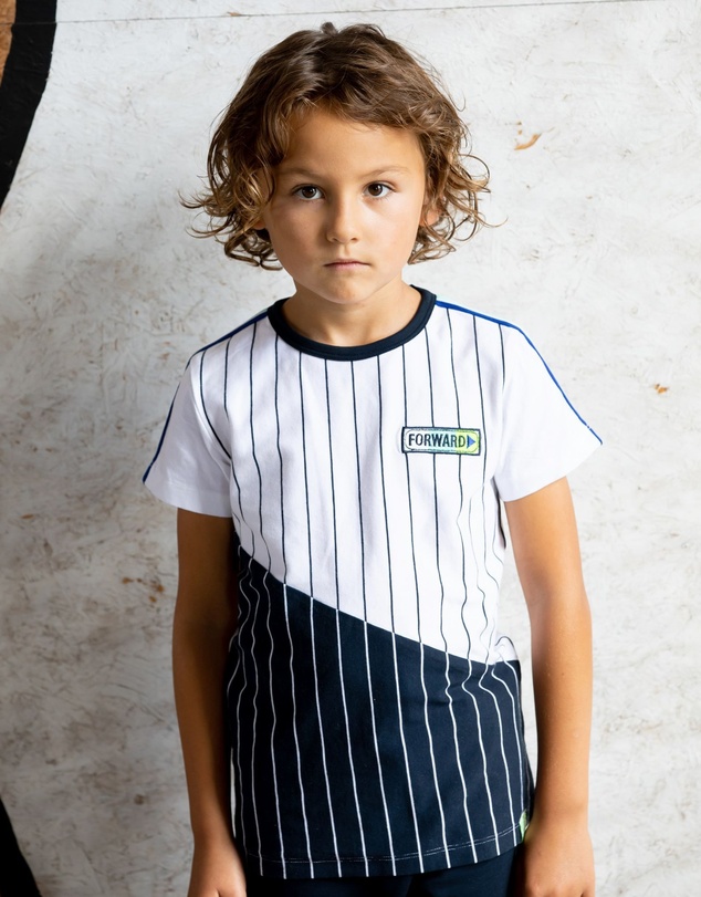 B.Nosy - Organic Stripe T-Shirt - Kids-Teens