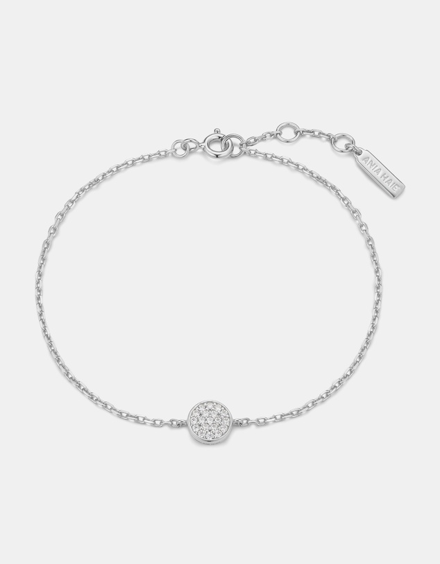Ania Haie - Silver Pave Disc Bracelet