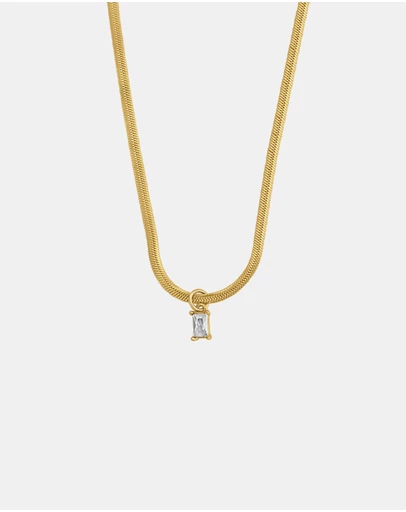 Zoe Olivia - Waterproof Snake Chain with Pendant Necklace