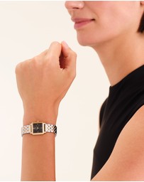 Rosefield - Boxelle Black Gold Silver Duotone Bracelet Watch