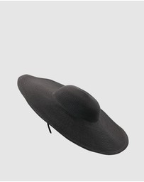 Morgan & Taylor - Mona Racewear Plate Hat in Black