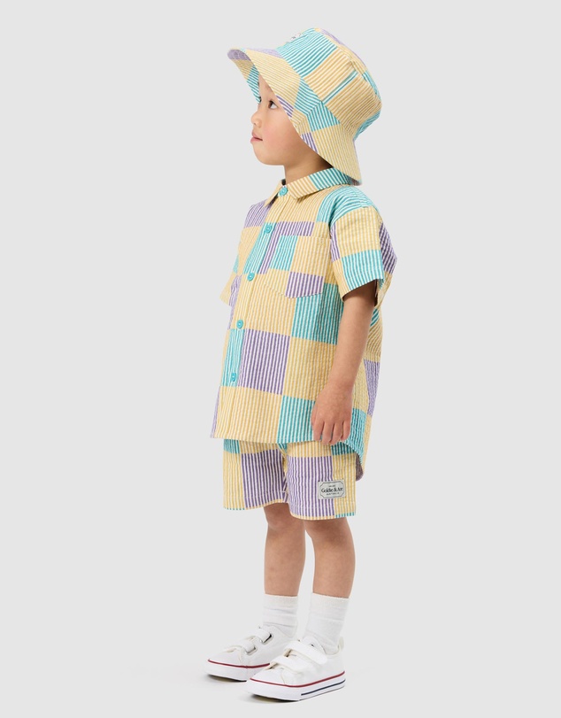 Goldie + Ace - Seersucker Classic Shorts - ICONIC EXCLUSIVE - Babies-Kids