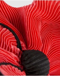 Max Alexander - Coral and Black Racing Fascinator