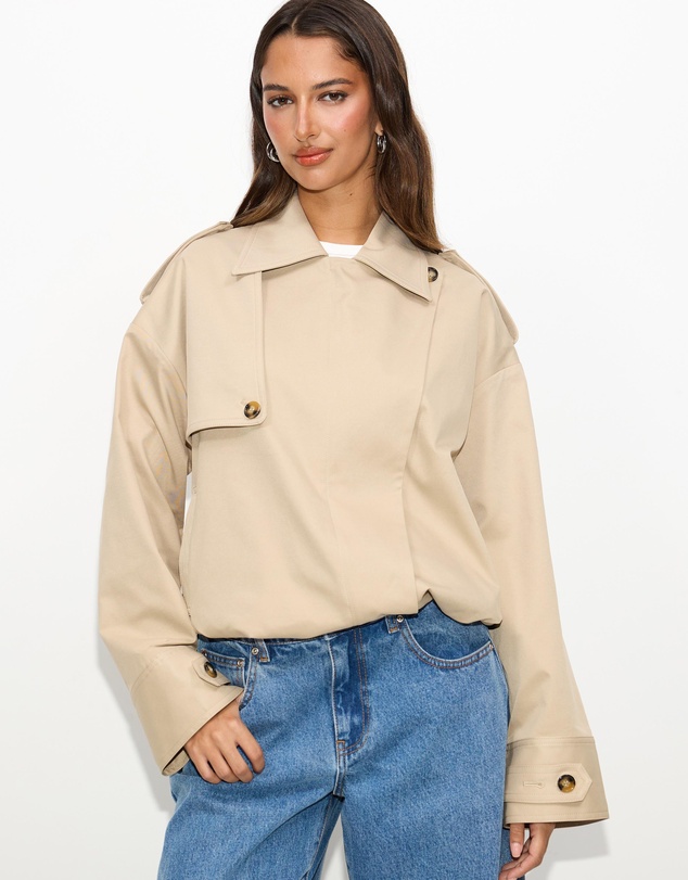 Dazie - Muse Trench Bomber Jacket