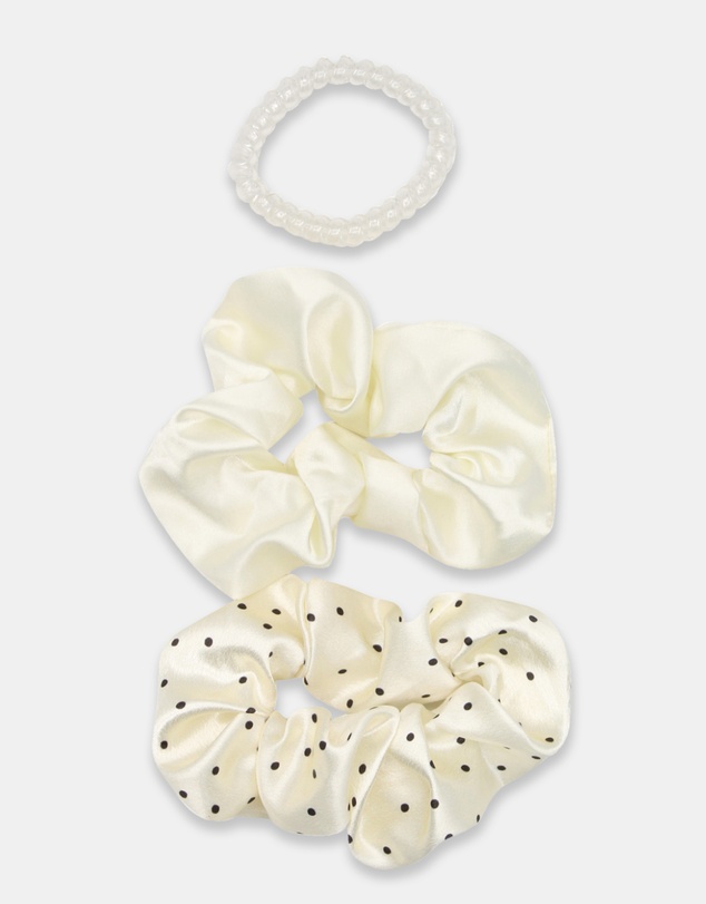 Morgan & Taylor - Mara Scrunchie Set in White