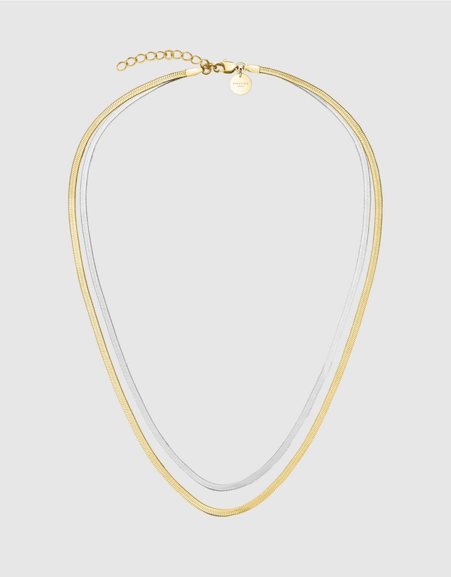 Rosefield - Snake Duotone Necklace and Bracelet Set