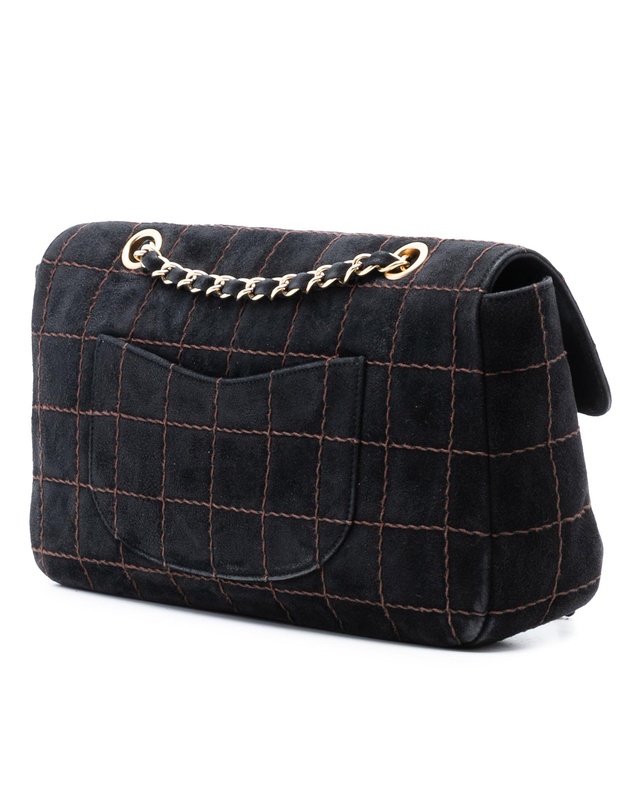Pre-Loved by Azura Reborn - Pre-Loved CC Choco Bar Suede Stitched Chain Flap