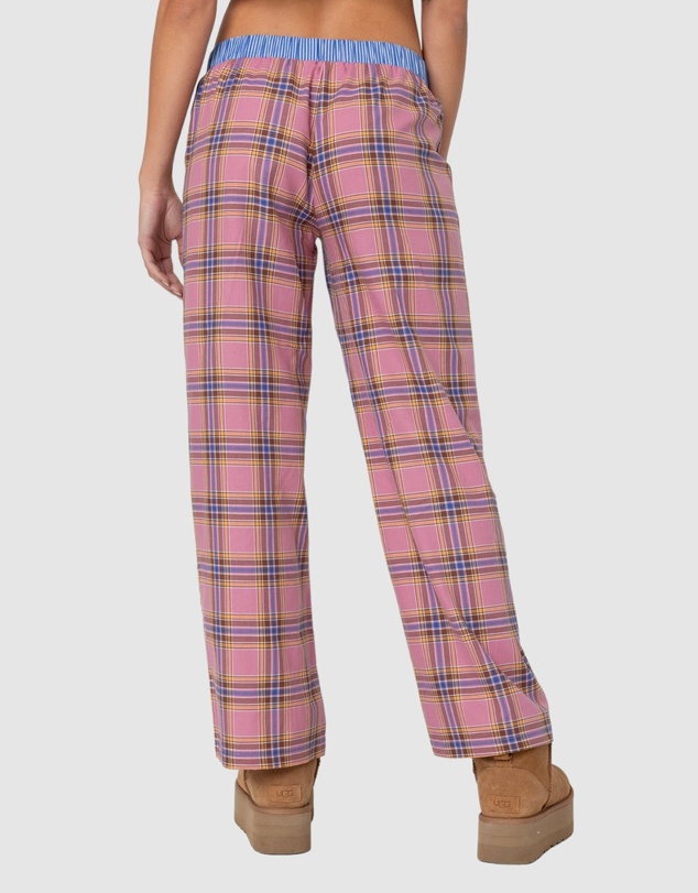 EDIKTED - Plaid & Stripe Pants