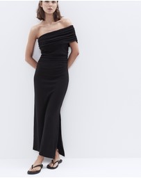 UNISON - Textured One Shoulder Dress