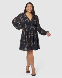 Pink Dusk by Curve Project - Kiss Kiss Midi Dress