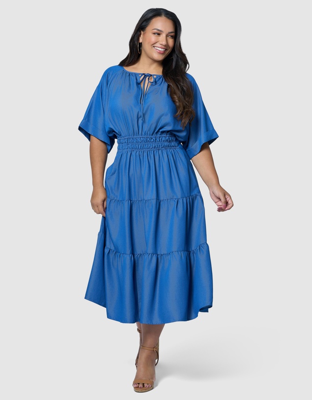Indigo Tonic - Skye Chambray Midi Dress