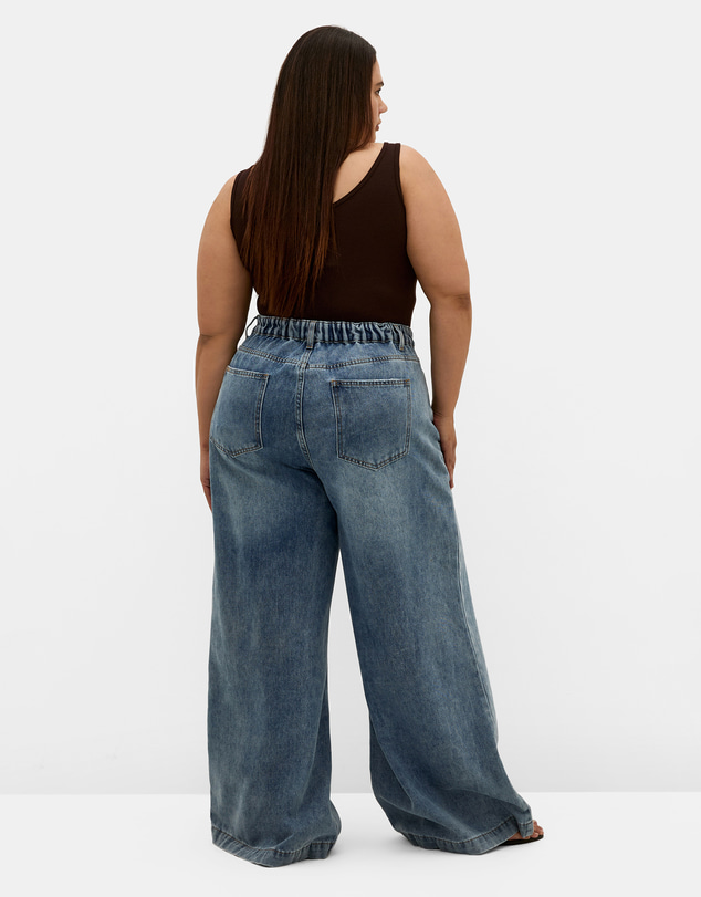 City Chic - Plus size Tara Rib Tank Bodysuit - chocolate