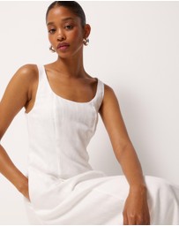 AERE - Fern Linen Maxi Dress