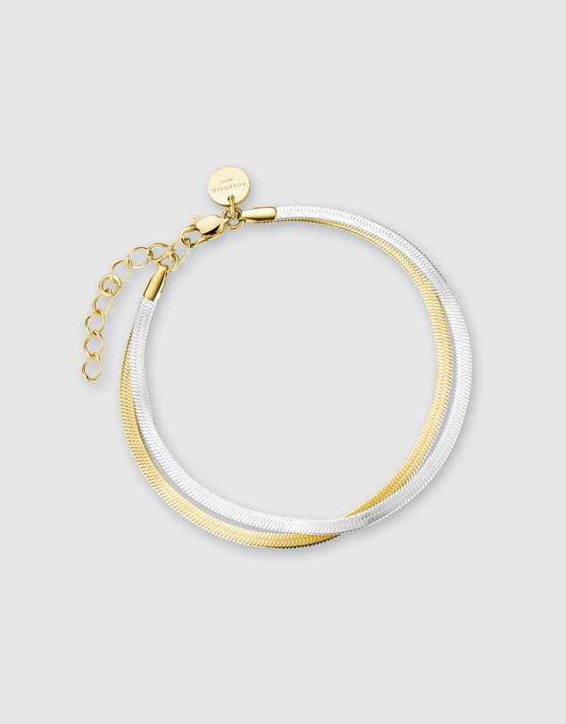 Rosefield - Snake Bracelet Two Tone