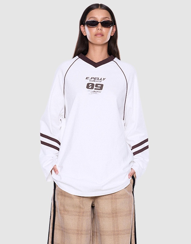ENA PELLY - Marlie V-Neck LS Tee