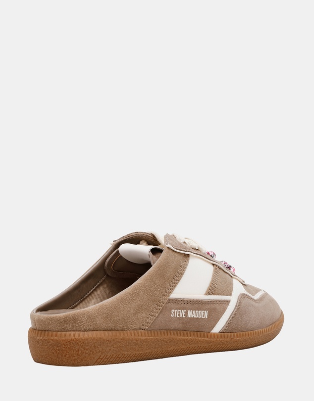 Steve Madden - Augustina Taupe/White Sneakers