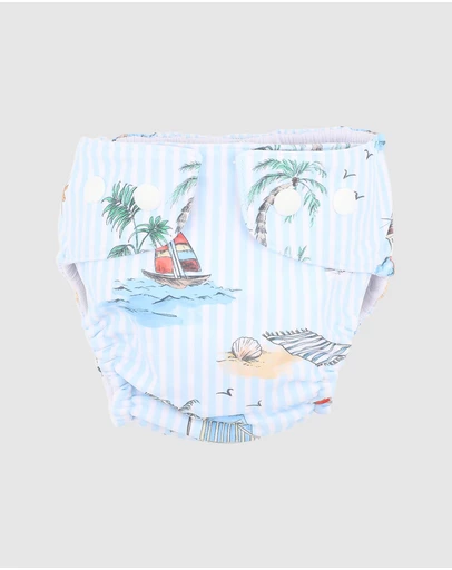 Minihaha - Nikolai Aqua Nappy - Babies