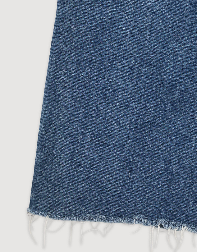 Revibe - Repaired Assembly Label Womens Cotton Denim Straight Leg Jean - AU 7