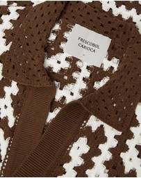 Frescobol Carioca - Pinto Cotton Crochet SS Cardigan