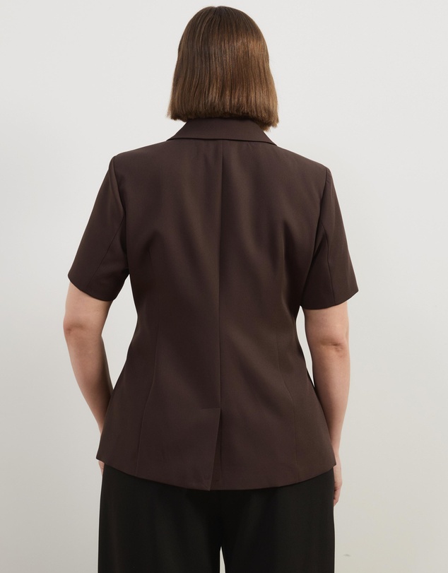 Atmos&Here Curvy - Marlow Short Sleeve Blazer