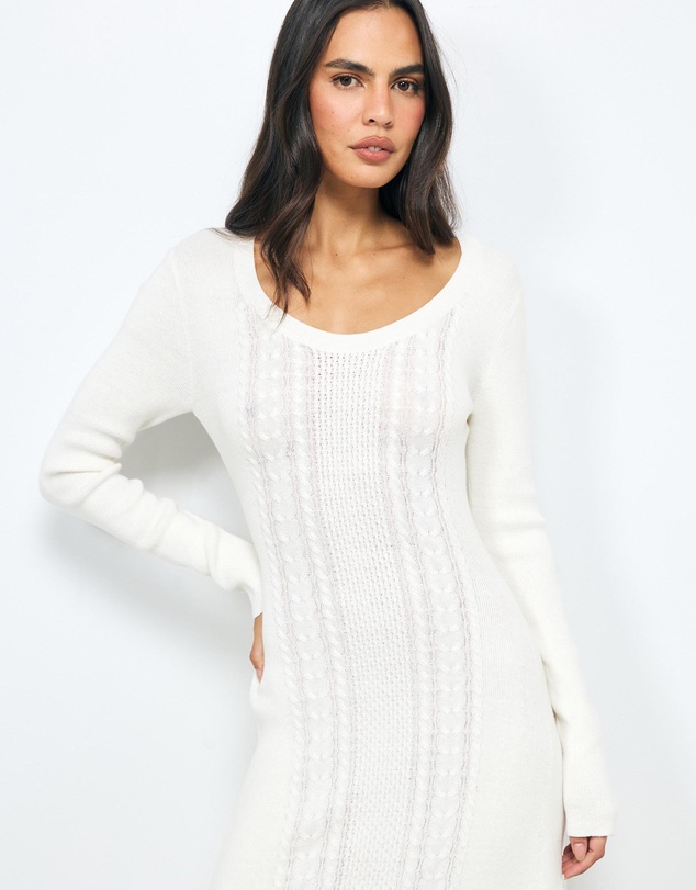 AERE - Ren Cable Knit Maxi Dress