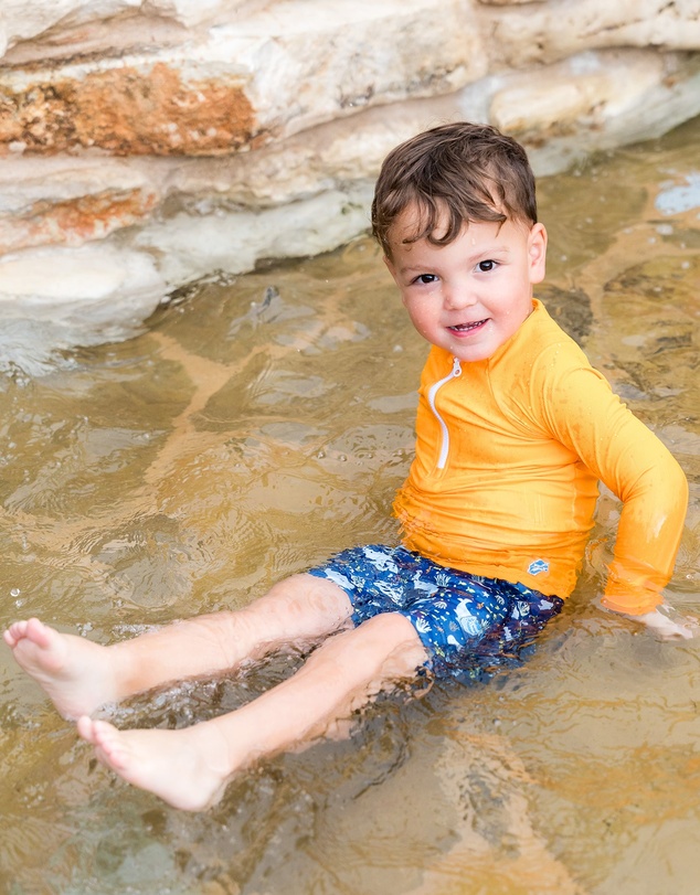 Splash About - Long Sleeve Rashies - Crocodile Swamp & Orange