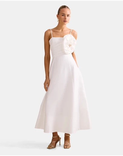 Forever New - Felicia Structured Flower Midi Dress