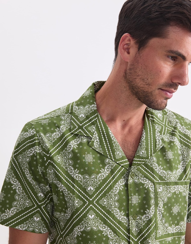 Sportscraft - Bandana Short Sleeve Resort Shirt
