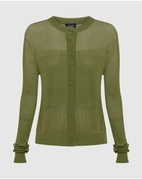 Oxford - Celina Sheer Panel Cardigan