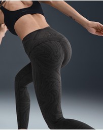 Nike - Zenvy Gentle-Support High-Waisted 7/8 Printed Leggings