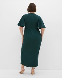 City Chic - Braelynn Drape Maxi Dress
