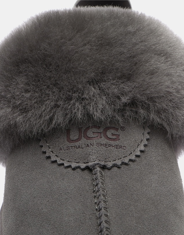 EVERAU - Australian Shepherd Ugg Waffle Platform Cow Suede Upper House Shoes