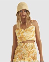 Zerafima - Saffron Leaf Bodice Crop