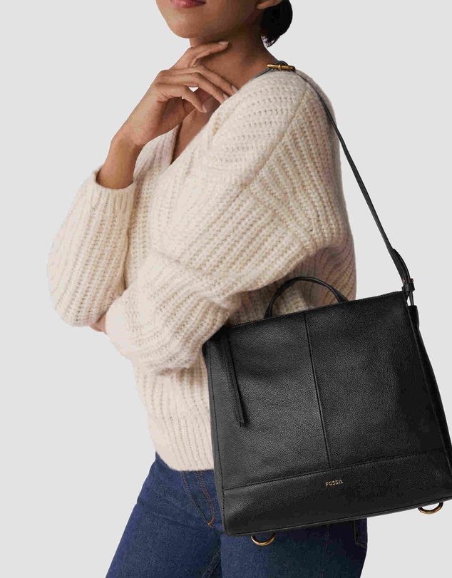 Fossil - Elina Black Backpack