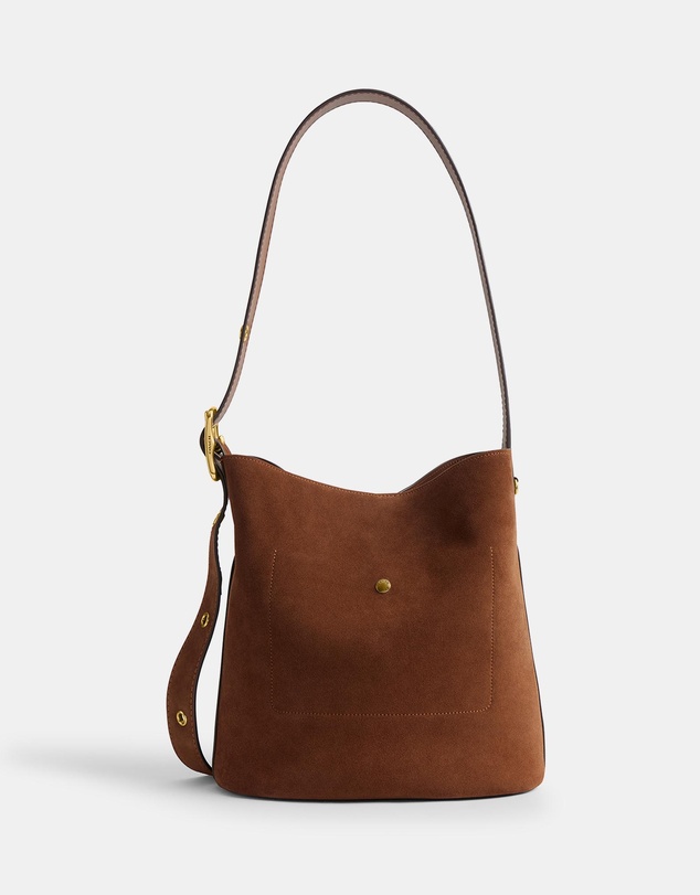 Coach - Suede Bowery Bucket Bag