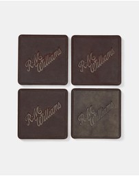 R.M.Williams - Script Logo 4pc Coaster Set