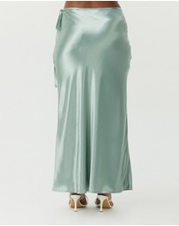 Third Form - Satin Bias Tie Side Skirt