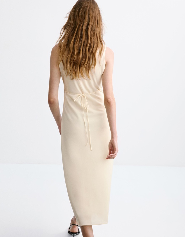 M.N.G - V-Neck Ruffled Dress