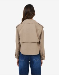 Forcast - Collins Cropped Trench Coat