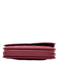Pre-Loved by Azura Reborn - Pre-Loved CC Quilted Lambskin Wallet on Chain