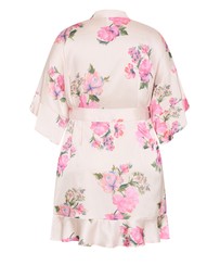 City Chic - Plus size Arcadia Short Kimono - pink