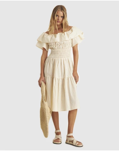 Zerafima - Helena Shoulder Frill Dress